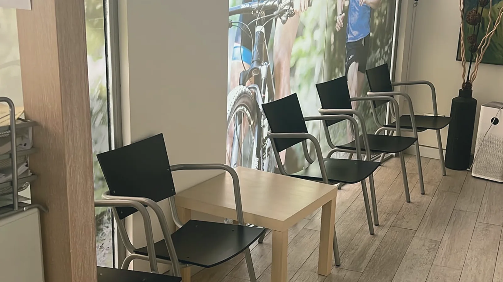Sala de espera de la clínica